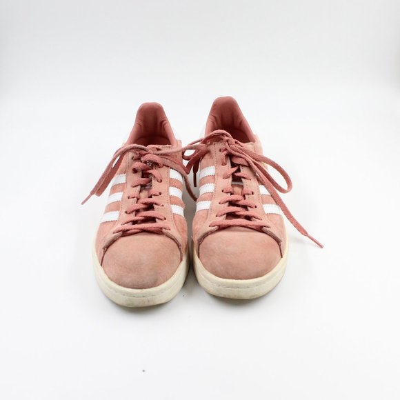 Adidas Women’s Pink and White Stripe Campus Sneakers US 6.5 - Picture 1 of 10